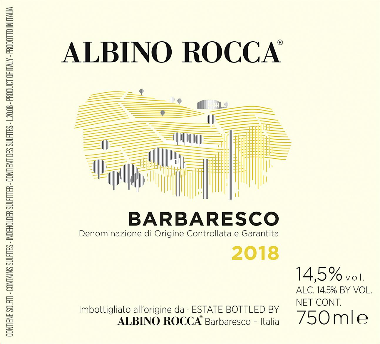 Label for Albino Rocca