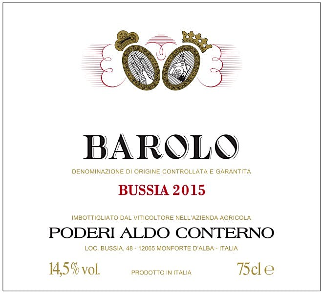 Label for Aldo Conterno