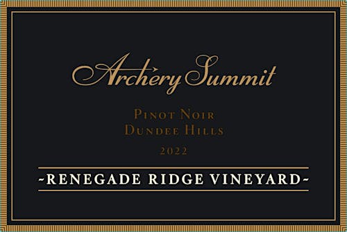 archery-summitpinot-noir-dundee-hills-renegade-ridge-vineyard Label