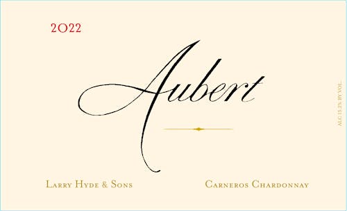aubertchardonnay-carneros-larry-hyde-sons Label