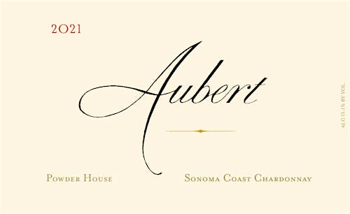aubertchardonnay-sonoma-coast-powder-house Label
