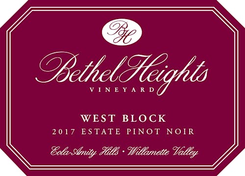 bethel-heightspinot-noir-eola-amity-hills-west-block Label