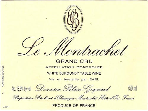blain-gagnardmontrachet Label