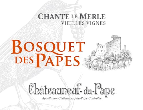 bosquet-des-papeschateauneuf-du-pape-chante-le-merle-vieilles-vignes Label