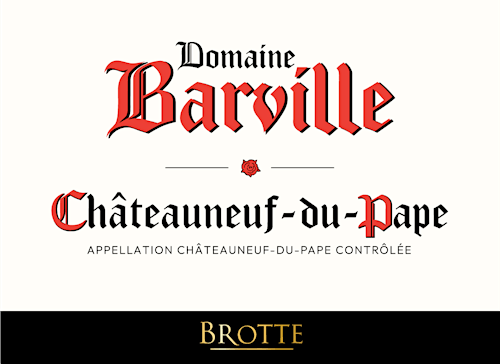 brottechateauneuf-du-pape-domaine-barville Label