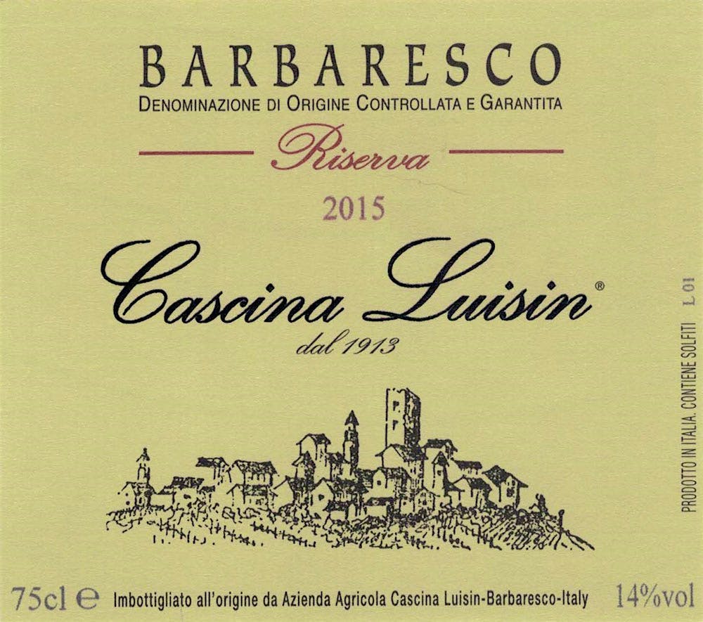 Label for Cascina Luisin