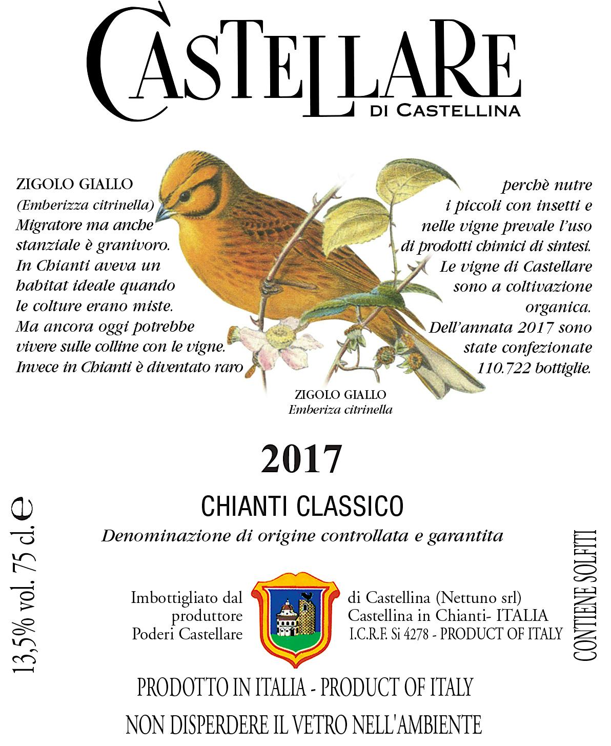 Label for Castellare di Castellina