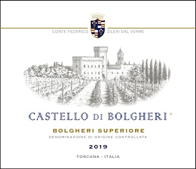 Label for Castello di Bolgheri