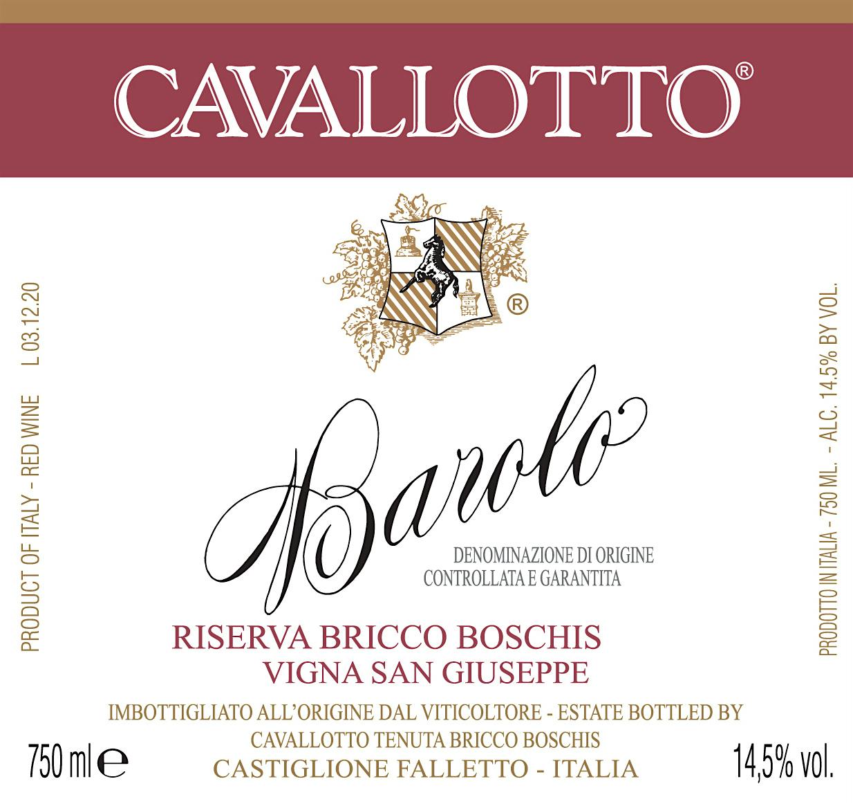 Label for Cavallotto