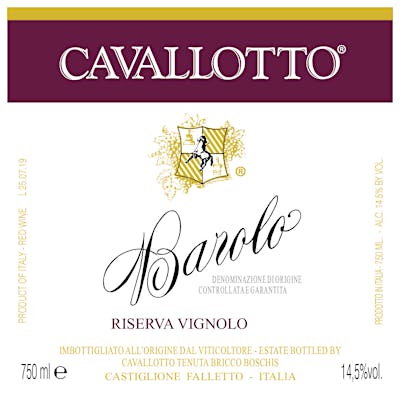 Label for Cavallotto