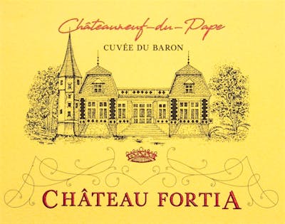 Label for Château Fortia
