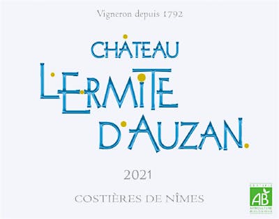 Label for Château L'Ermite d'Auzan