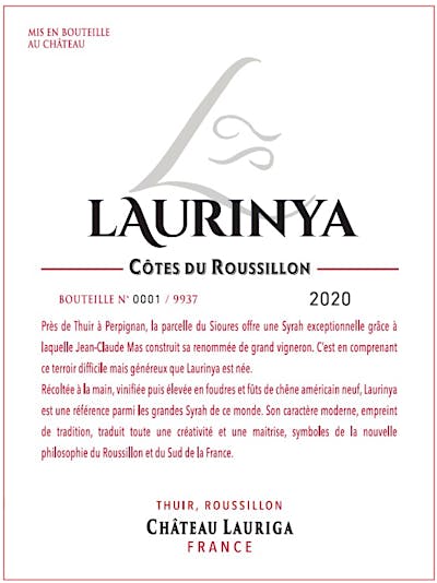 Label for Château Lauriga