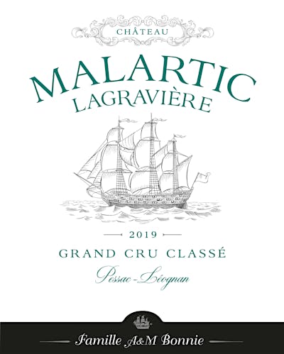 Label for Château Malartic-Lagravière