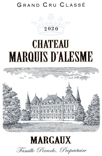 Label for Château Marquis d'Alesme Becker