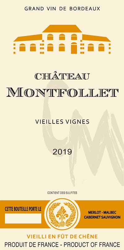 Label for Château Montfollet
