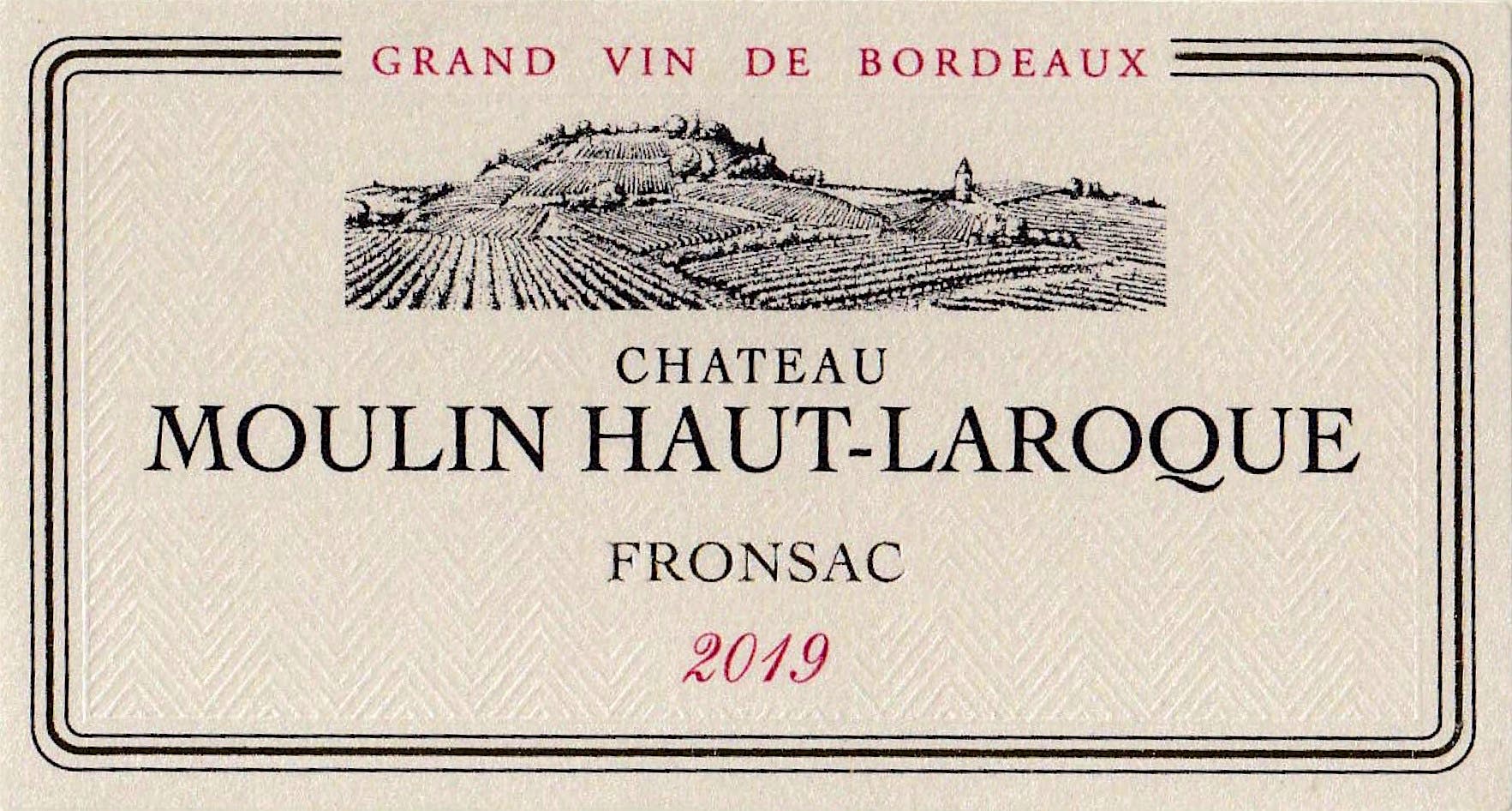 Label for Château Moulin Haut-Laroque