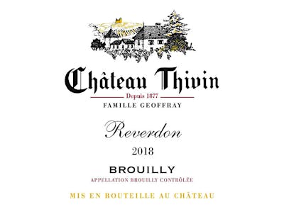 Label for Château Thivin