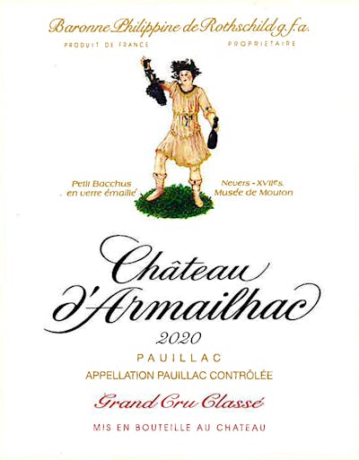 Label for Château d'Armailhac