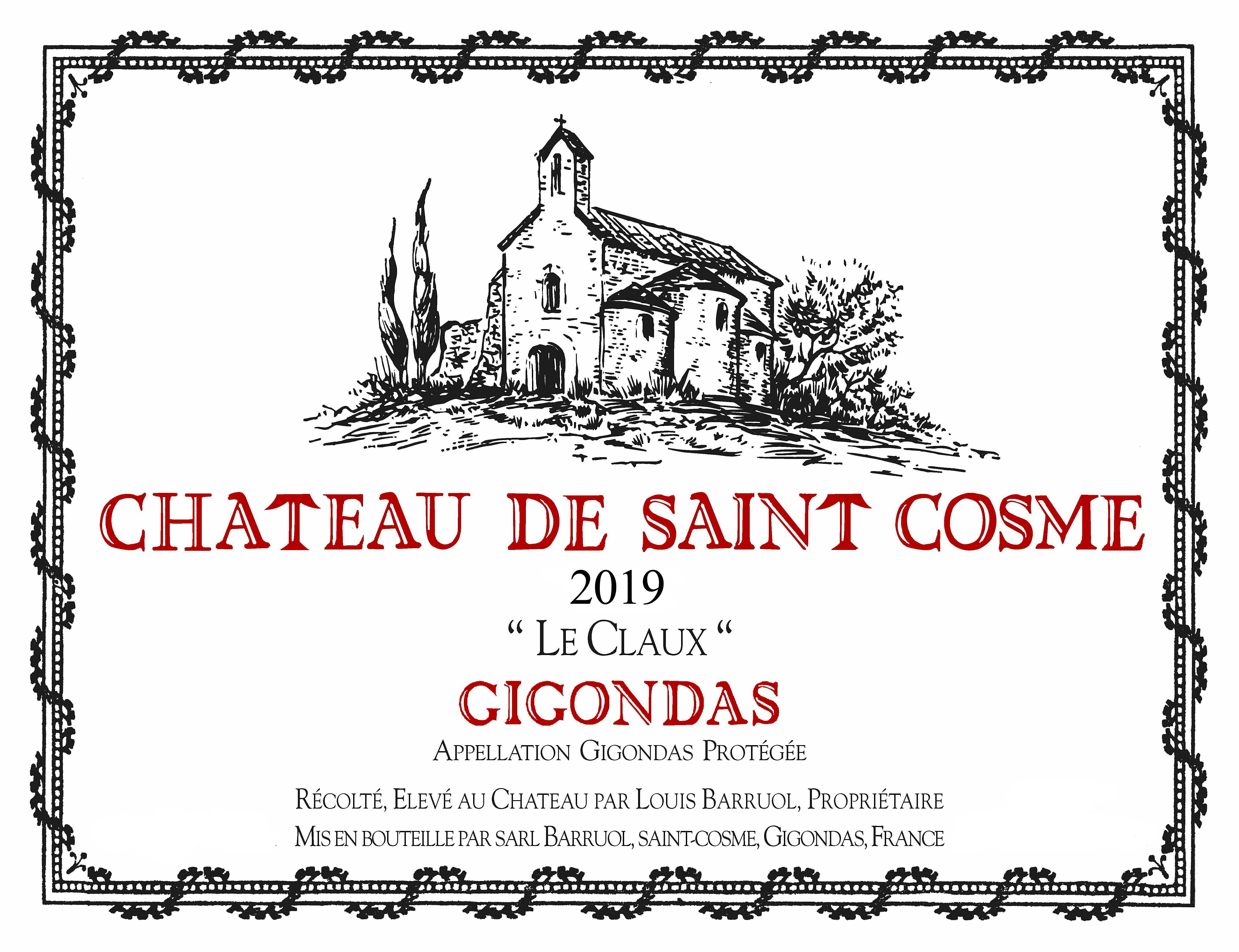 Label for Château de St.-Cosme