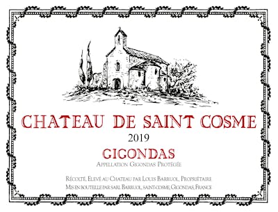 Label for Château de St.-Cosme