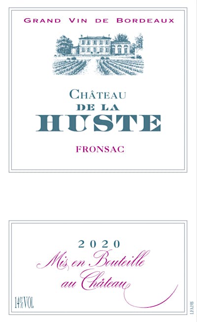Label for Château de la Huste