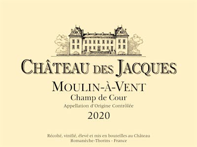 Label for Château des Jacques