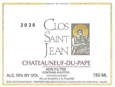 Label for Clos St.-Jean