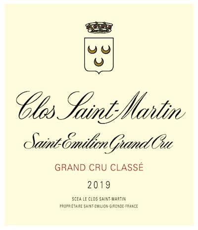 Label for Clos St.-Martin