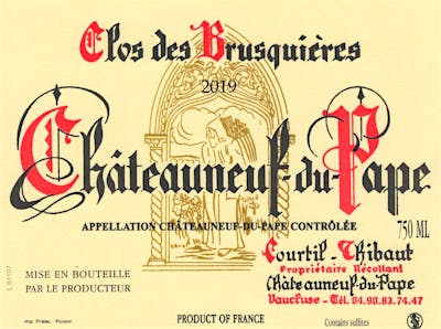 Label for Clos des Brusquières