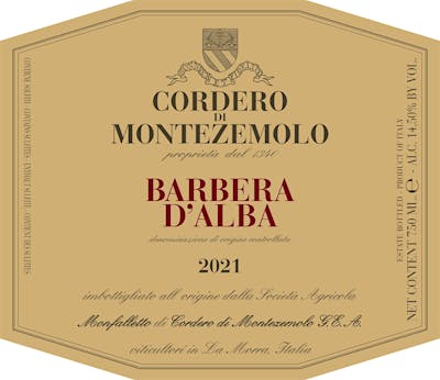 Label for Cordero di Montezemolo