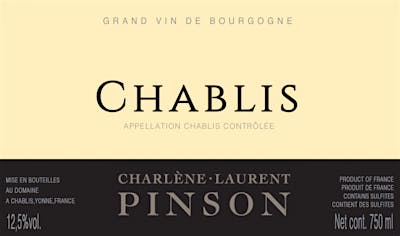 Label for Domaine Pinson Frères