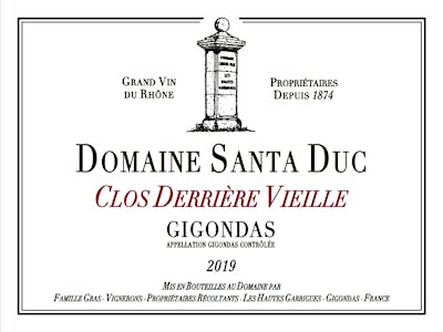 Label for Domaine Santa Duc