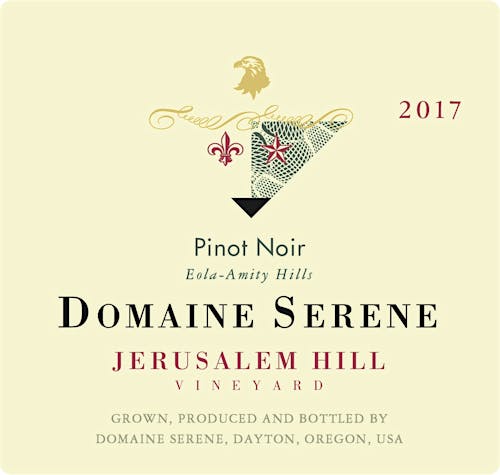 domaine-serenepinot-noir-eola-amity-hills-jerusalem-hill-vineyard Label