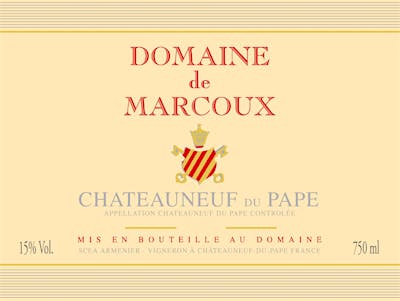 Label for Domaine de Marcoux