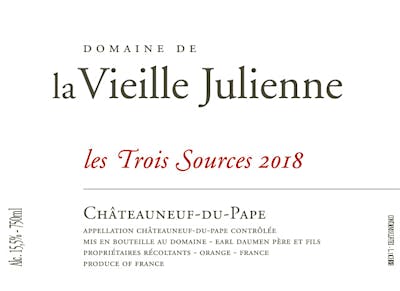 Label for Domaine de la Vieille Julienne