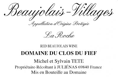 Label for Domaine du Clos du Fief