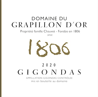 Label for Domaine du Grapillon d'Or