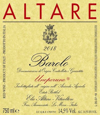 Label for Elio Altare