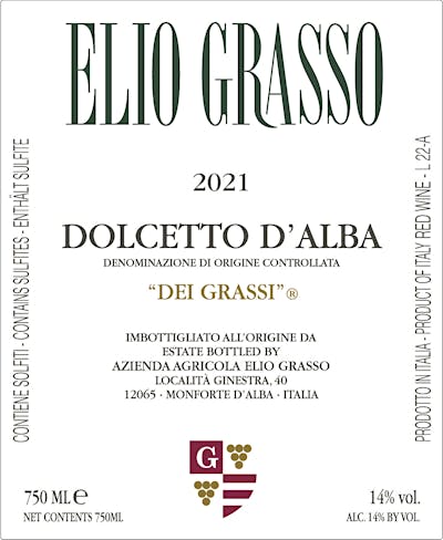 Label for Elio Grasso