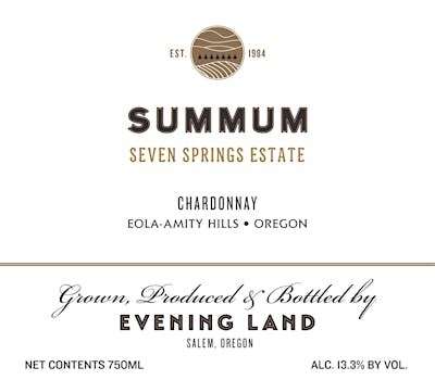 Label for Evening Land