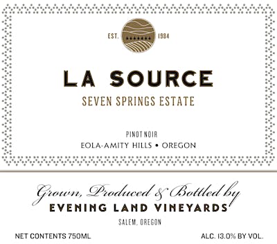 Label for Evening Land