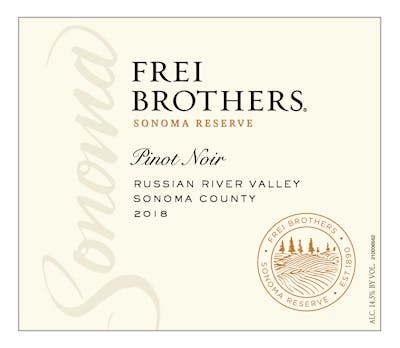 Label for Frei Brothers