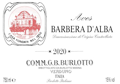 Label for G.B. Burlotto