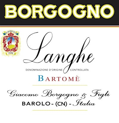 Label for Giacomo Borgogno & Figli