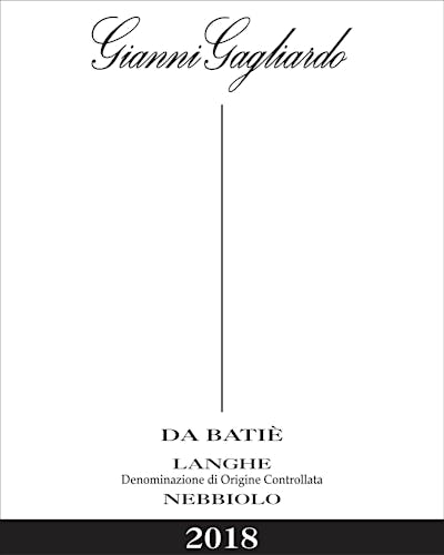 Label for Gianni Gagliardo