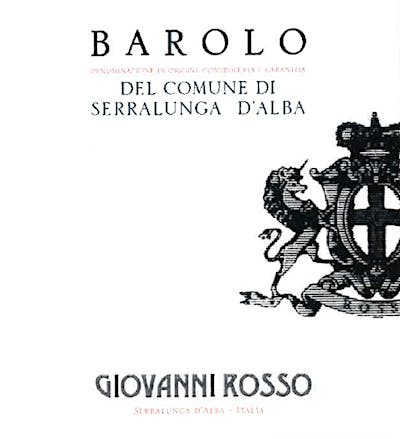 Label for Giovanni Rosso