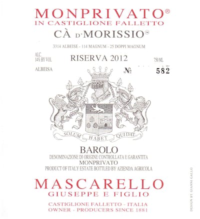 Label for Giuseppe Mascarello & Figlio