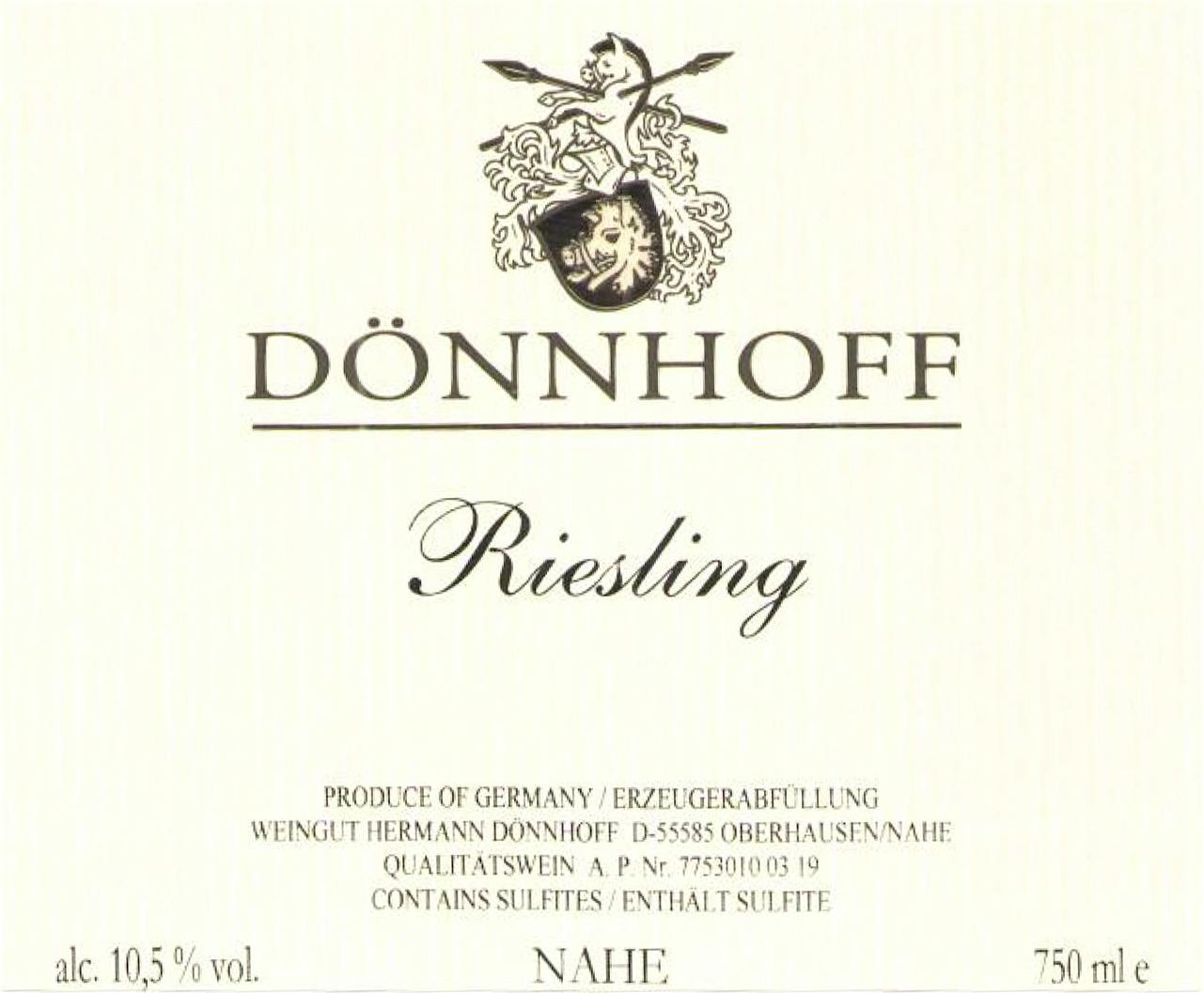 Label for H. Dönnhoff