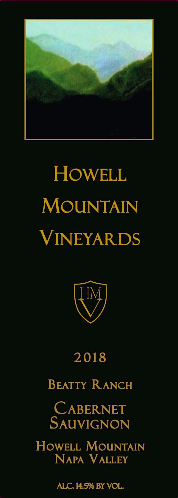 Label for Howell Mountain Vineyards